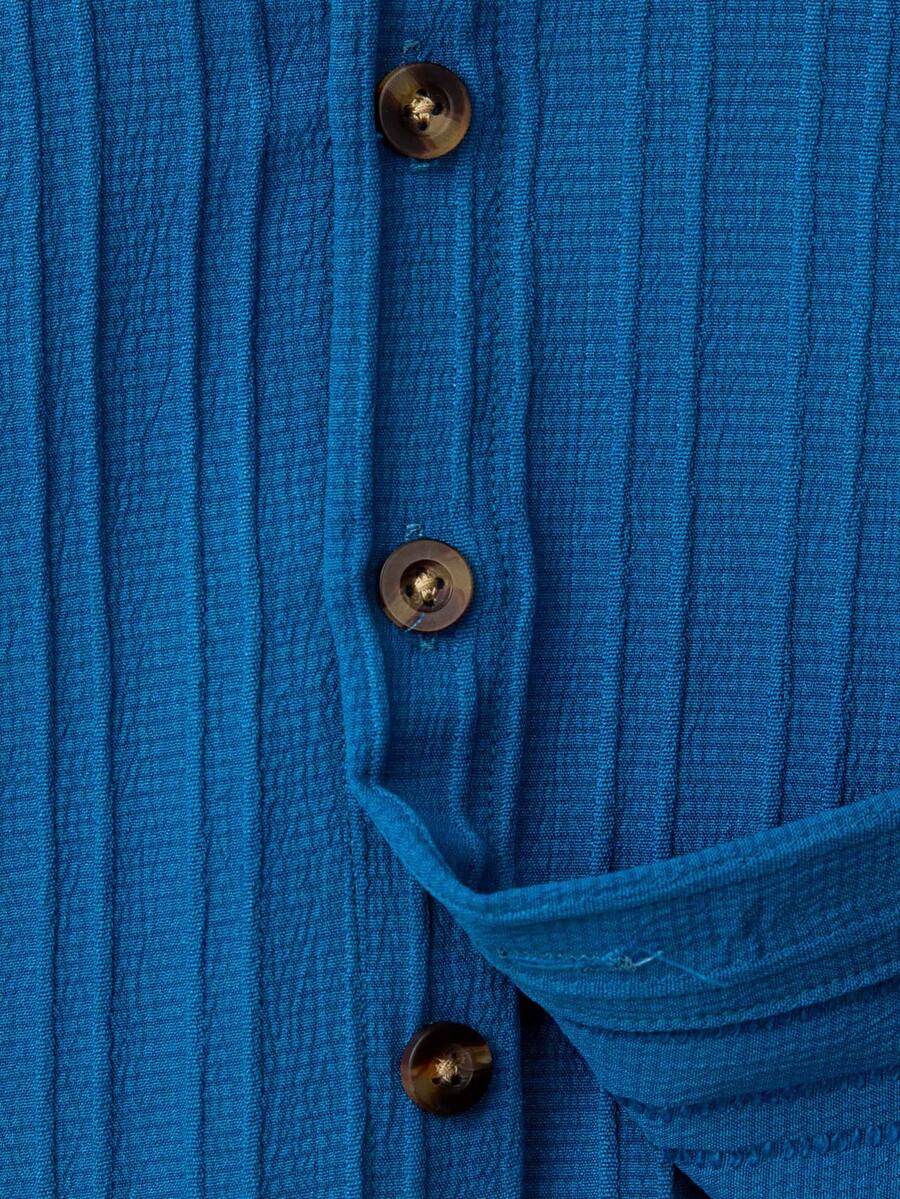 Baby Boy Button Front Shirt & Shorts SHEIN USA