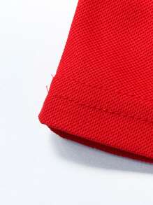 Manfinity Homme Men Contrast Trim Polo Shirt - Red - View 6