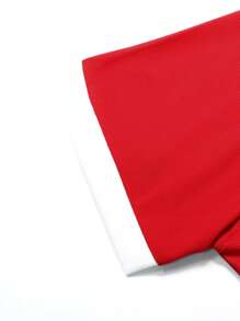 Manfinity Homme Men Contrast Trim Polo Shirt - Red - View 7