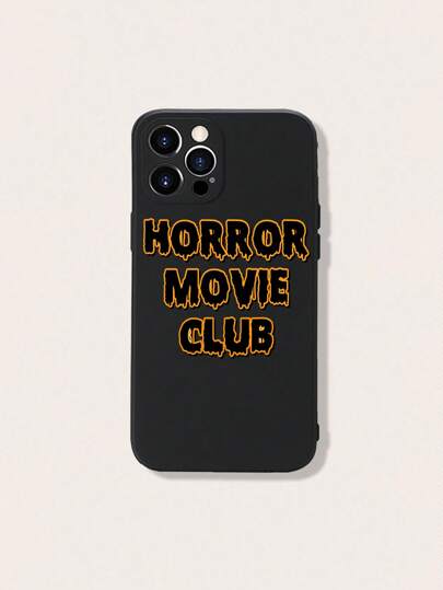 Milasneeze 1入英文字母圖案矽膠手機殼，適用於iPhone