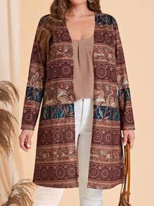 EMERY ROSE Hơn In Thực vật Mở Mặt trước áo - Nhiều màu - Xem 4