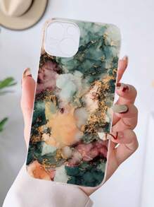 Marble Print Phone Case - Multicolor - View 1