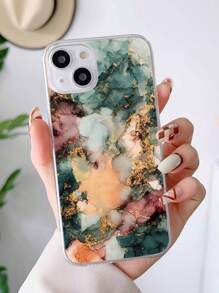 Marble Print Phone Case - Multicolor - View 2