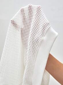 SHEIN Frenchy tay cánh Áo thun & Váy - trắng - Xem 7