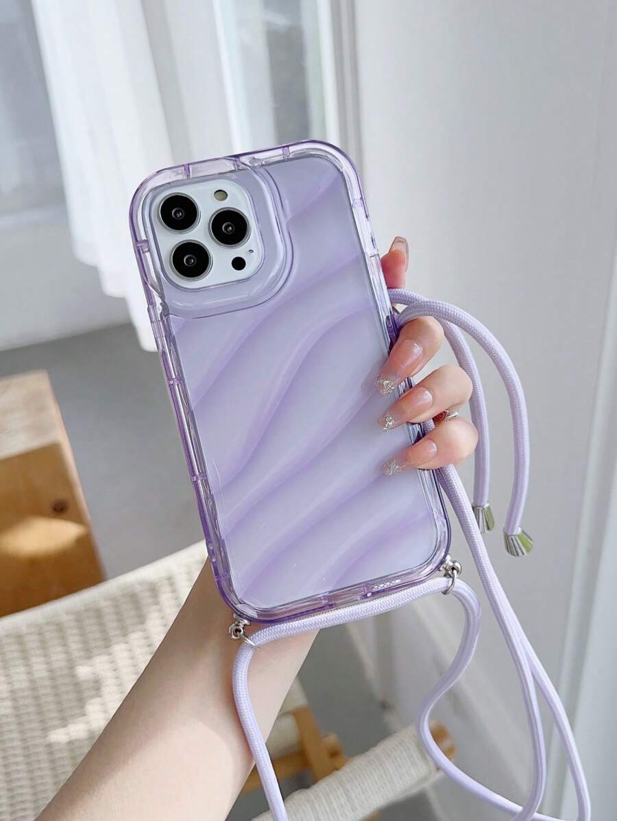 Clear Phone Case With Lanyard - Multicolor - View 1