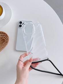 Clear Phone Case With Lanyard - Multicolor - View 2