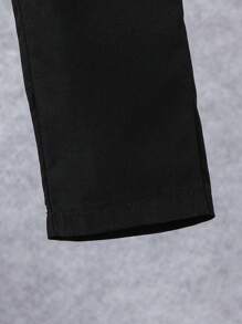 SHEIN 男小童字母補丁細節襯衫和褲子不帶T恤 - 彩色 - 查看 3