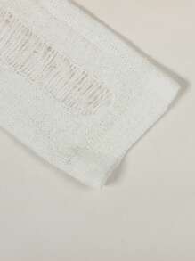 Sexy Hollow Out Backless Bodycon Mini Dress, Nightclub Outfit For Women, Long Sleeve Knit Skirt, Summer - White - View 6