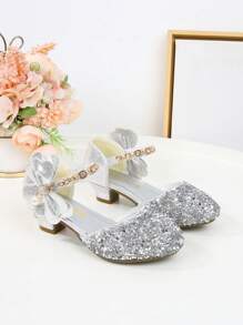 Mode-Kinderschuhe mit hohen Absätzen im Prinzessin-Stil