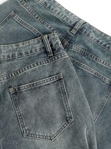 DAZY Wide Leg Jeans - Dark Wash - View 12