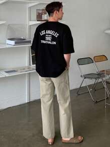 DAZY Nam Túi nghiêng Quần chân thẳng - màu xanh lá - Xem 3