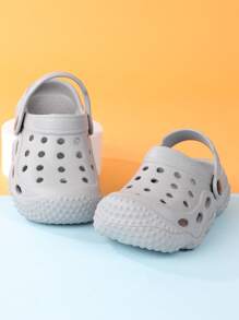 Kids Hollow Out Round Toe EVA Vented Clogs For Outdoor