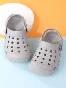 Kids Hollow Out Round Toe EVA Vented Clogs For Outdoor