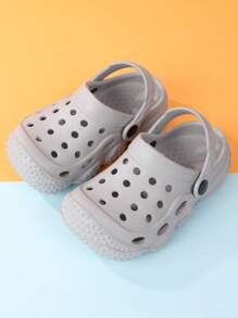 Kids Hollow Out Round Toe EVA Vented Clogs For Outdoor