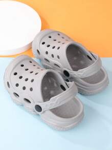 Kids Hollow Out Round Toe EVA Vented Clogs For Outdoor