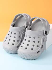 Kids Hollow Out Round Toe EVA Vented Clogs For Outdoor