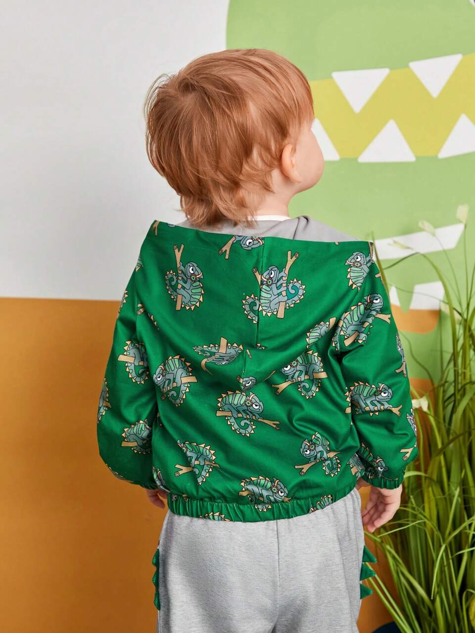 Baby Girl Cartoon Pattern Hooded Jacket Autumn Fall