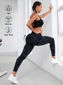 Yoga Trendy Quần Leggings Thể thao Nữ Ngụy trang - Nhiều màu - Xem 3