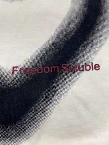 Camiseta crop con estampado de corazón en contraste de manga raglán - Albaricoque - Ver 4