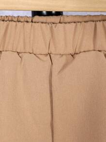 SHEIN 男小童翻蓋細節襯衫和小熊印花T恤和短褲和帽子 - 彩色 - 查看 6