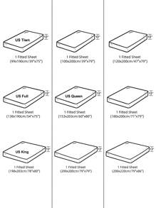 1 Đồng Màu Chống Thấm Nước Trang Bị Tấm, Chăn Sợi Nhỏ Cho Phòng Ngủ, Đôi/Đầy Đủ/Nữ Hoàng/Vua - trắng - Xem 3