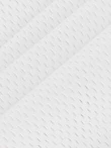 Easithlete 字母圖案弧形下擺運動T恤 - 白色 - 查看 7