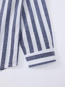 Men Striped Print Shirt