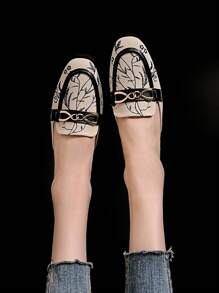 Square Toe Backless Slippers For Women, Flat, No Heel, Slip-On, Mule Sandals - Multicolor - View 5