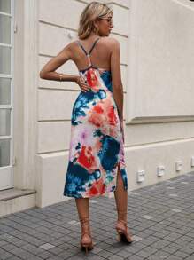 SHEIN LUNE Nhuộm buộc Váy Dây - Nhiều màu - Xem 2