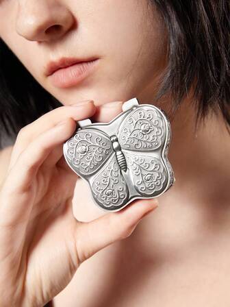 Academia قطعة واحدة سبائك الزنك صندوق حفظ الجواهر , كاجوال بتصميم فراشة صندوق تخزين المجوهرات