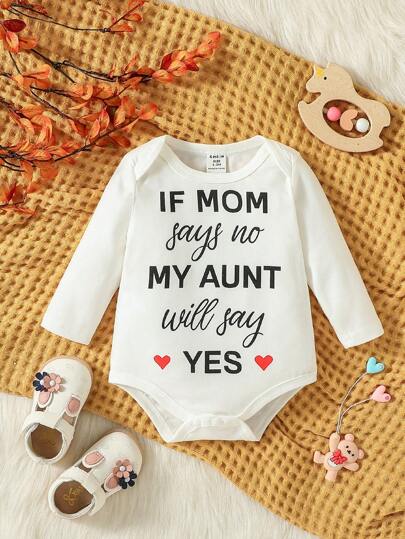 Baby Girl Heart & Slogan Graphic Bodysuit