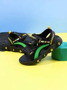 Niños Sandalias de punta abierta suave cómodo playa exterior - Verde - Ver 2