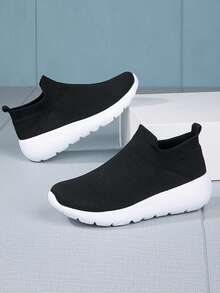 女士透氣一腳蹬跑鞋,運動戶外運動鞋