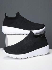 女士透氣一腳蹬跑鞋,運動戶外運動鞋