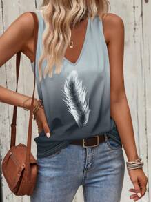 SHEIN LUNE Áo khoác và áo lót dành cho xe tăng nữ Bộ lạc Giải trí - Nhiều màu - Xem 4