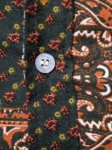 Áo sơ mi Nam Nút phía trước Bộ lạc Boho - Nhiều màu - Xem 4