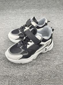 女孩字母圖案系帶設計運動戶外老爹鞋