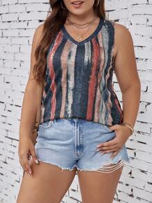 EMERY ROSE Hơn In Bàn chải Áo ba lỗ - Nhiều màu - Xem 4