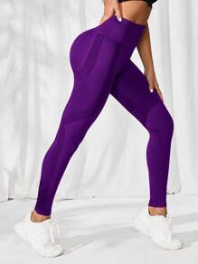 Activina Leggings deportivos control de barriga - Morado - Ver 3