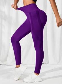 Activina Leggings deportivos control de barriga - Morado - Ver 4