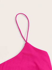 SHEIN EZwear Solid Cami Top - Hot Pink - View 3