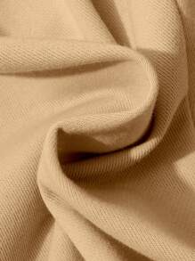 SHEIN 男大童字母&棕櫚樹印花短褲 - 卡其色 - 查看 5