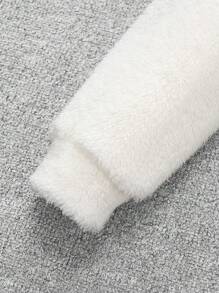 SHEIN Áo nỉ flannel phối màu có túi dành cho bé trai tuổi teen, thích hợp cho mùa Thu/Đông. - Nhiều màu - Xem 5