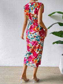 Breezaya Đầm Maxi In Hoa Toàn Thân Cho Kỳ Nghỉ Bãi Biển Trang Phục Nữ - Nhiều màu - Xem 2