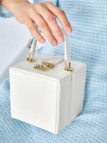 BizChic 時尚簡約女士迷你手提包 - 白色 - 查看 1