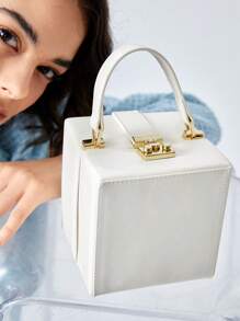BizChic 時尚簡約女士迷你手提包 - 白色 - 查看 2