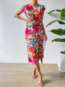 Breezaya Đầm Maxi In Hoa Toàn Thân Cho Kỳ Nghỉ Bãi Biển Trang Phục Nữ - Nhiều màu - Xem 6