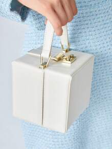 BizChic 時尚簡約女士迷你手提包 - 白色 - 查看 3