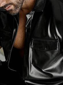 Manfinity Fever City 男士翻蓋口袋襯衫&短褲