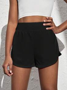 Leap Crew Nova Glow Tween Girl Phone Pocket Side Active Skort - Black - View 3
